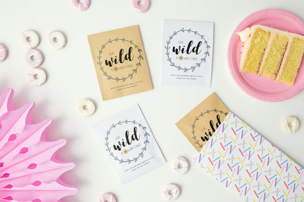 Live Wild Sunflower Seed Party Favours