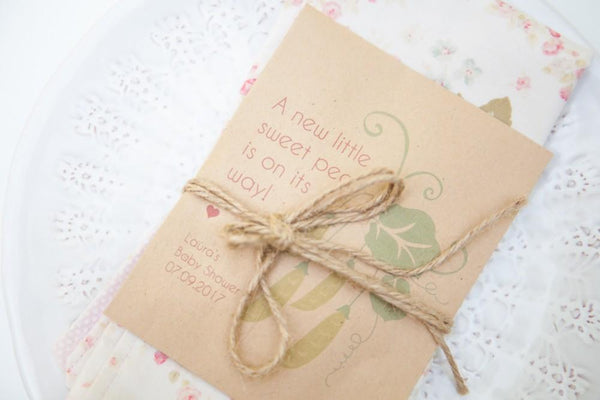 ‘Sweet Pea’ Baby Shower Seed Packet Favours