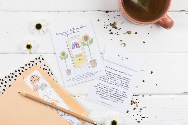 Letterbox Love Personalised Sunflower Seed Packet