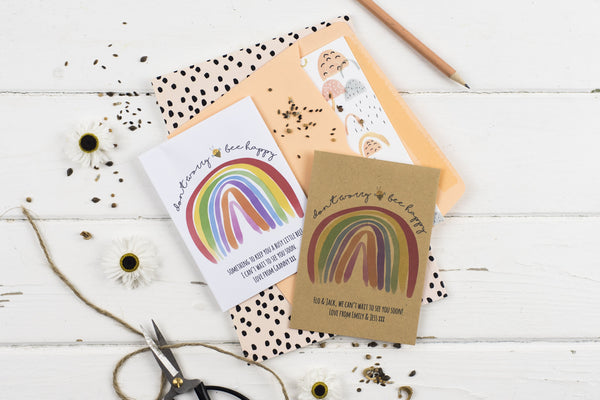 Bee Happy Personalised Wildflower Seed Packet