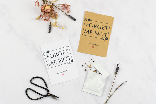 Forget Me Not Seed Memorial Gift