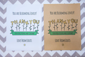 Blooming Lovely Thank You Sunflower Seed Packets