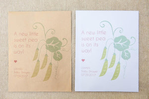 ‘Sweet Pea’ Baby Shower Seed Packet Favours