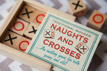 Wooden Box of Noughts & Crosses