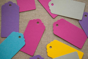 Set of 20 Colour Pop Luggage Tags