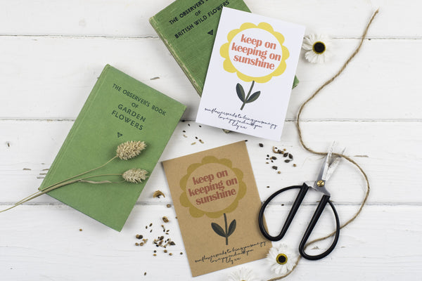 Keep On Keeping On Personalised Sunflower Seed Packet