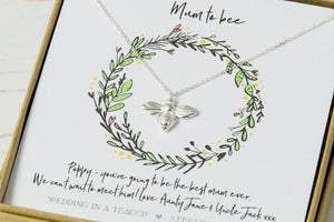 Personalised Silver ‘Mum To Bee’ Necklace