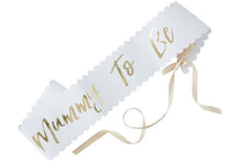 Gold Foil Mummy to Be Sash