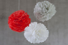 Set of 3 Soft & Neon Tissue Paper Pom Poms